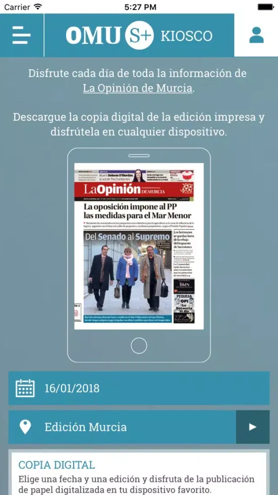 Скриншоты Kiosco La Opinión de Murcia