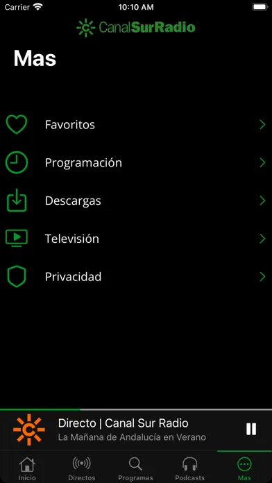 Canal Sur Radio CSRTV Screenshots