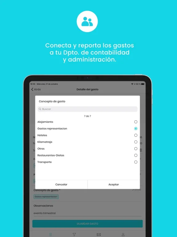 Sabbatic - Control de gastos iPad  スクリーンショット