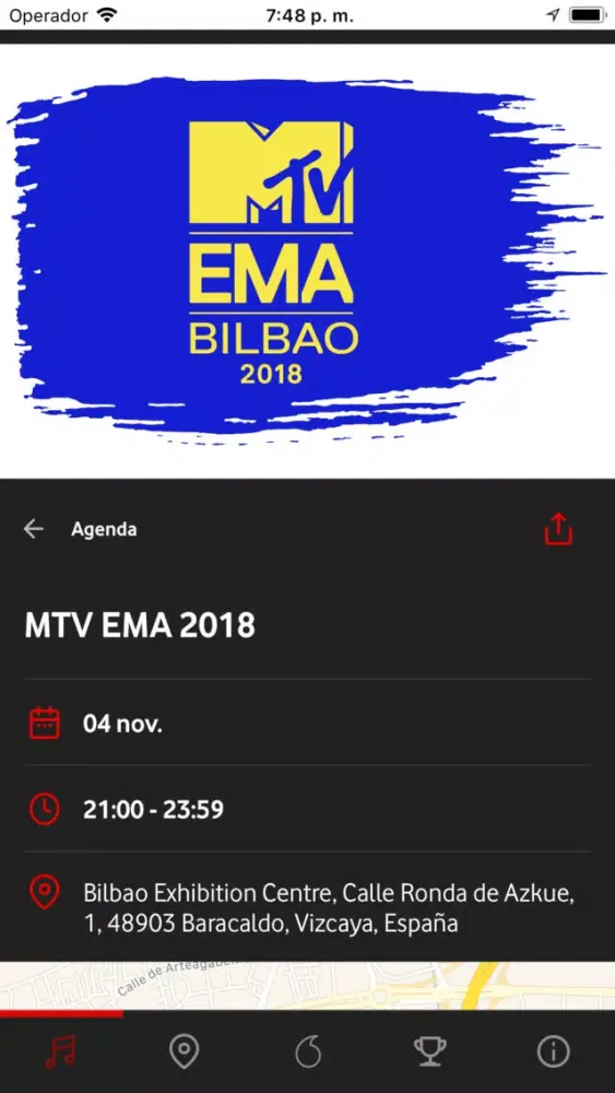 Ảnh chụp màn hình của Agenda Music Week