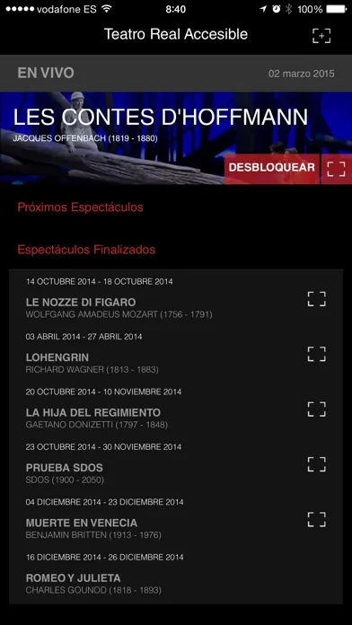 Teatro Real Accesible স্ক্রিনশট