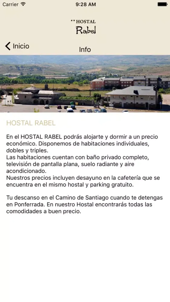 Capturas de tela do HOSTAL RABEL