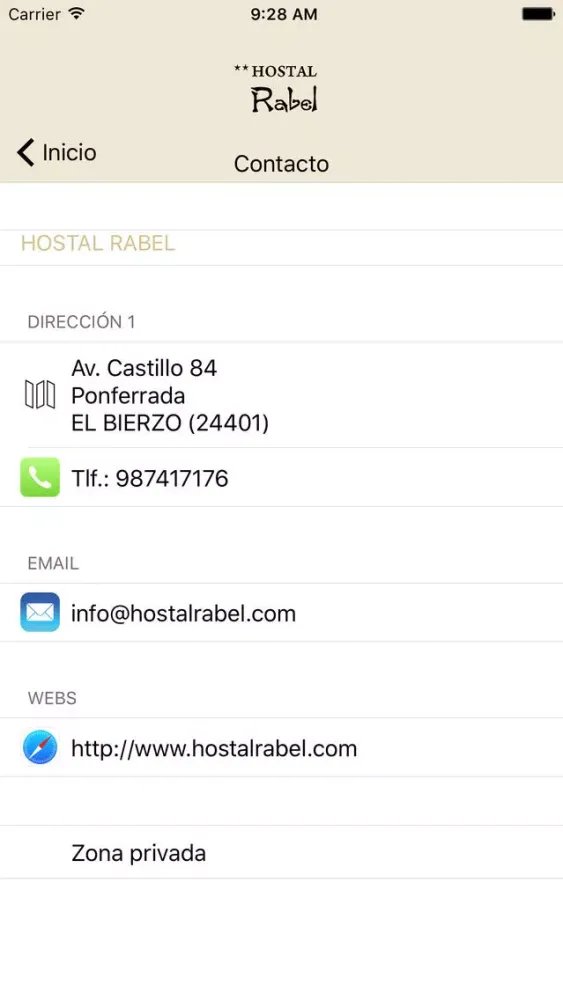 Capturas de tela do HOSTAL RABEL