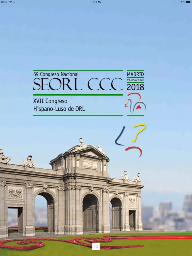 Tangkapan skrin 69 Congreso Nacional SEORL-CCC iPad 