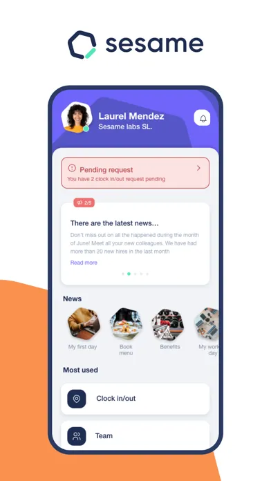 Sesame HR: software de RRHH 스크린샷
