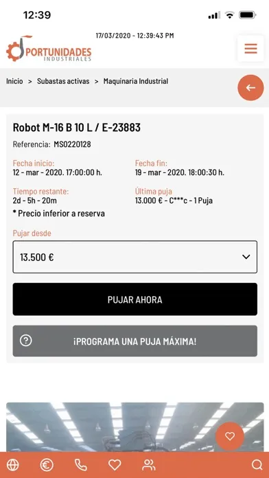 Screenshot di Oportunidades Industriales