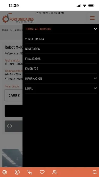 Screenshot di Oportunidades Industriales