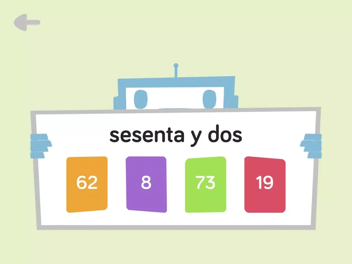 Tangkapan skrin Spanish Números - 1 to 100 iPad 