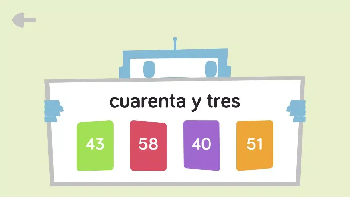 Tangkapan skrin Spanish Números - 1 to 100