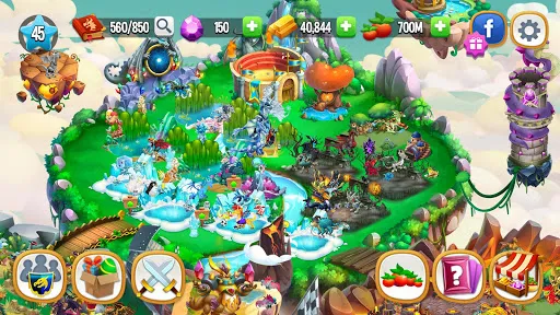 Capturas de tela do Dragon City Mobile