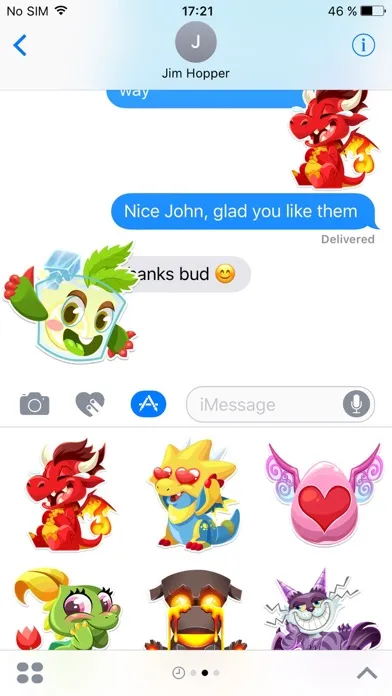 Dragon City Stickers应用截图