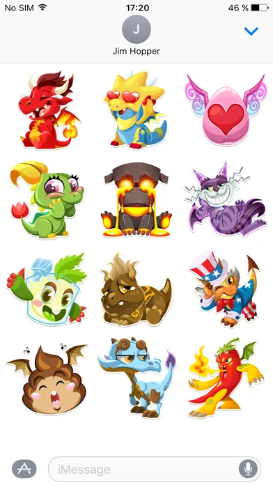 Dragon City Stickers应用截图
