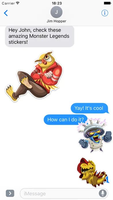 Monster Legends Stickers应用截图
