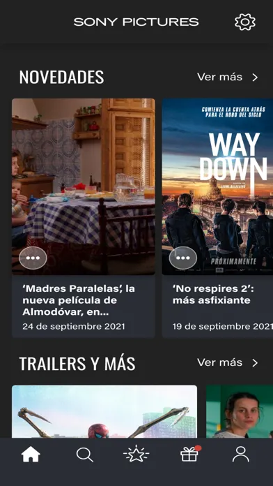 Screenshot di Sony Pictures España