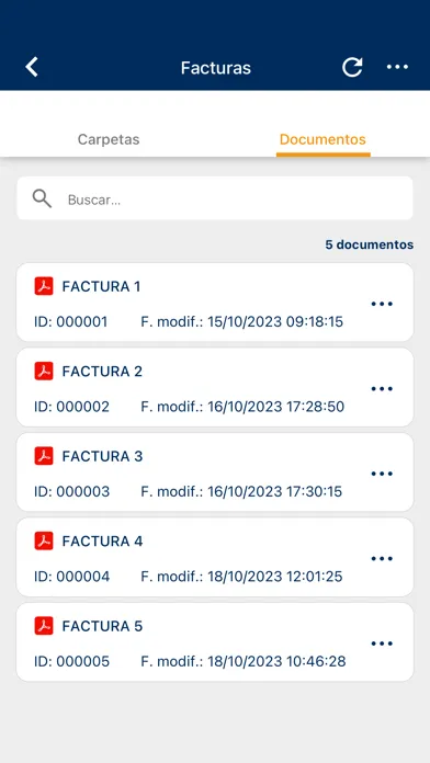 Screenshot di DF-Server Mobile