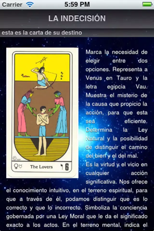 Tarot Carol Reina Screenshots