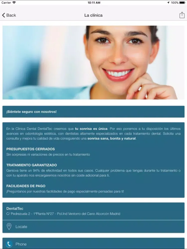 Screenshot di Dental-Tec iPad 