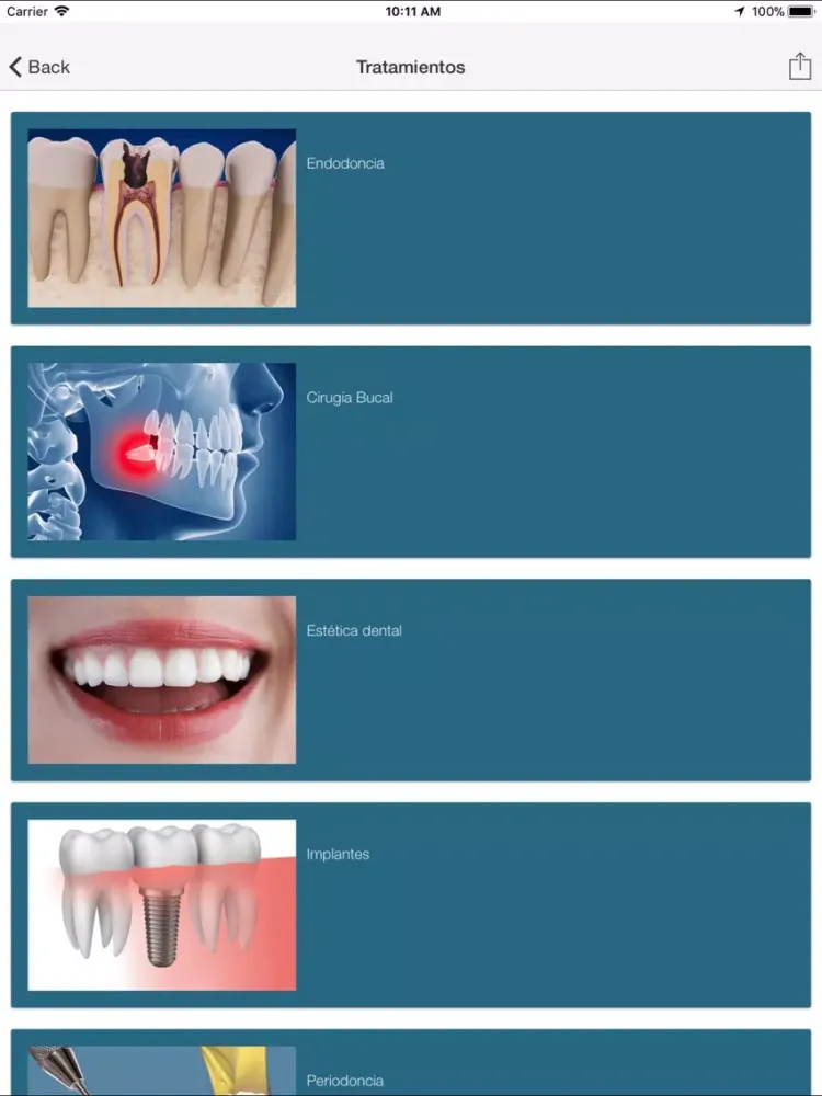 Screenshot di Dental-Tec iPad 