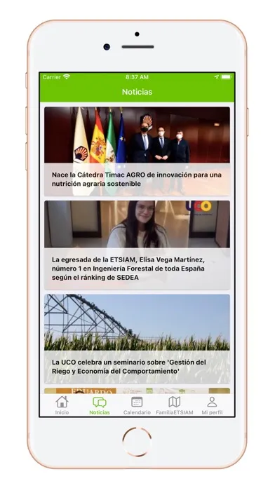 Capturas de tela do ETSIAM Córdoba