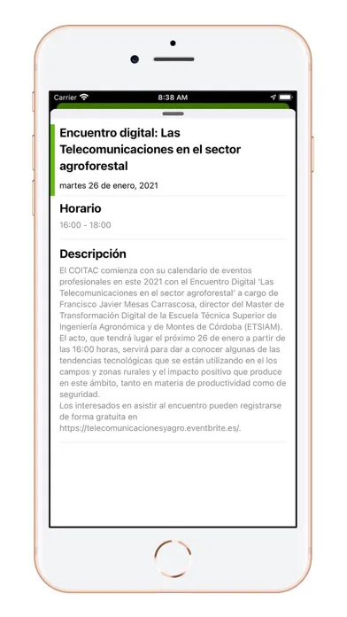 Capturas de tela do ETSIAM Córdoba