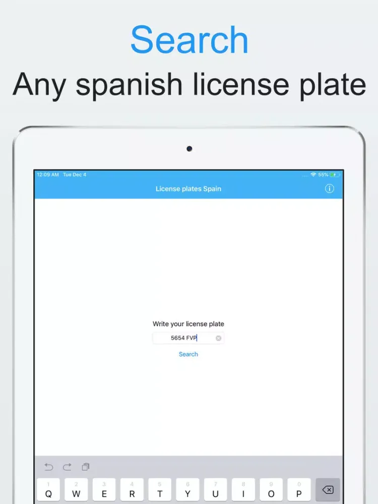 Скриншоты Spanish license plates iPad 