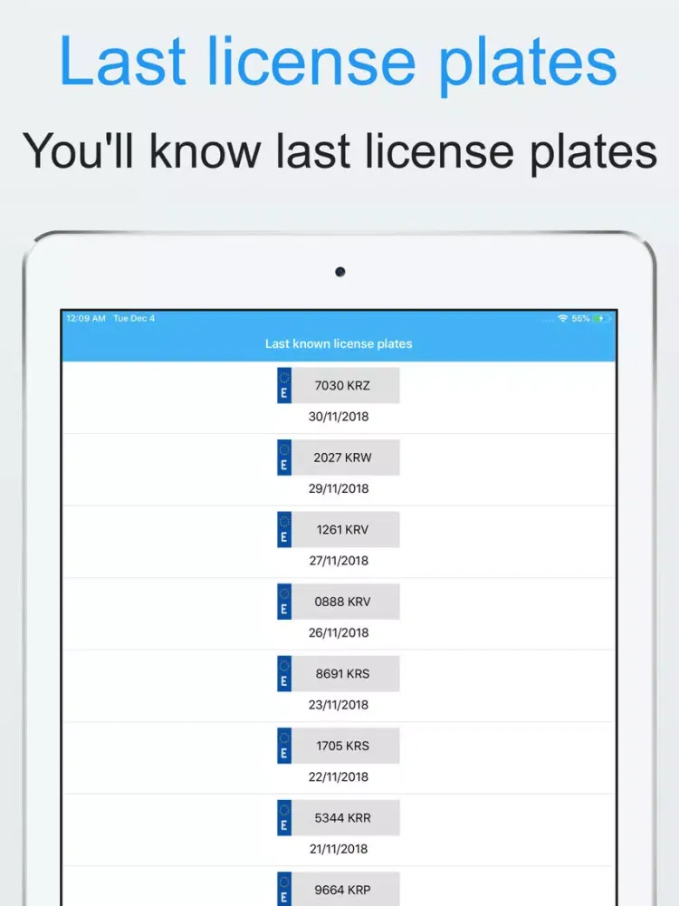 Скриншоты Spanish license plates iPad 