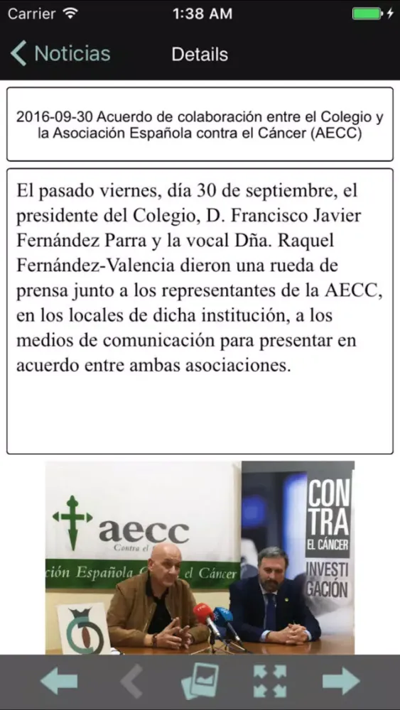 Colegio de Dentistas Granada Ekran Görüntüleri