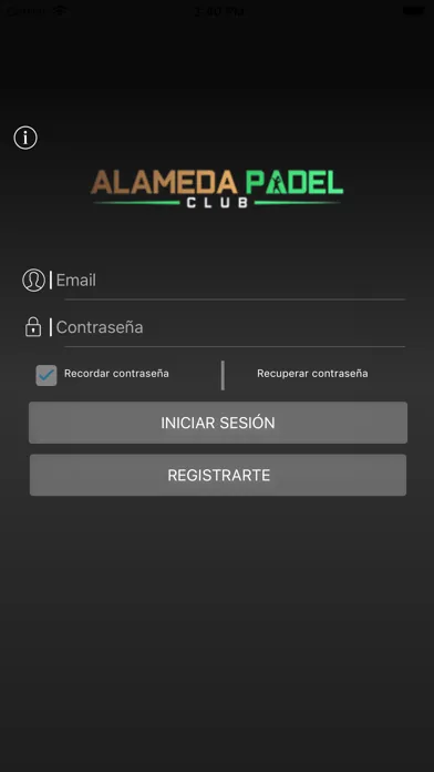 Capturas de tela do Alameda Padel Club