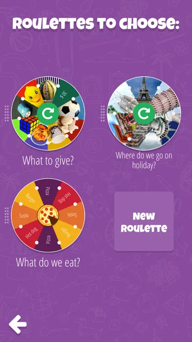 Screenshot di Decision Roulette: you choose!