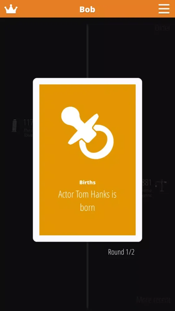Capturas de tela do Time Trivia