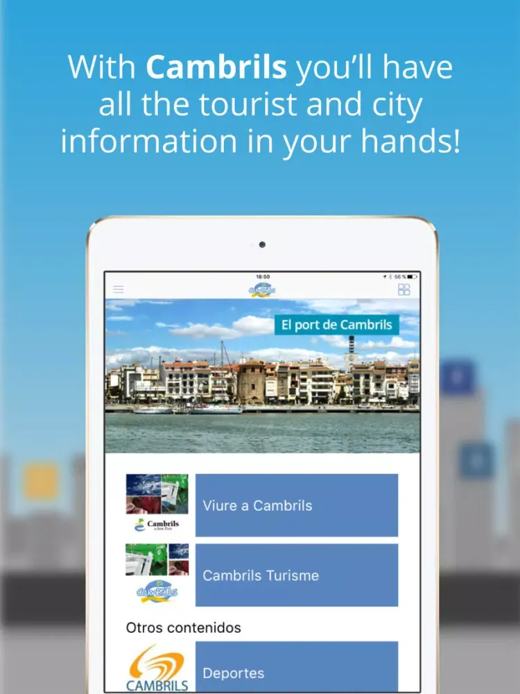 Скриншоты Cambrils iPad 