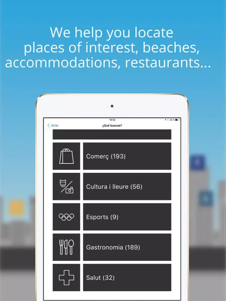 Скриншоты Cambrils iPad 