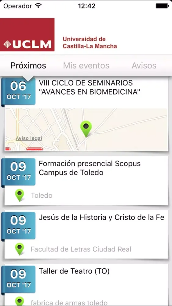 Eventos UCLM应用截图