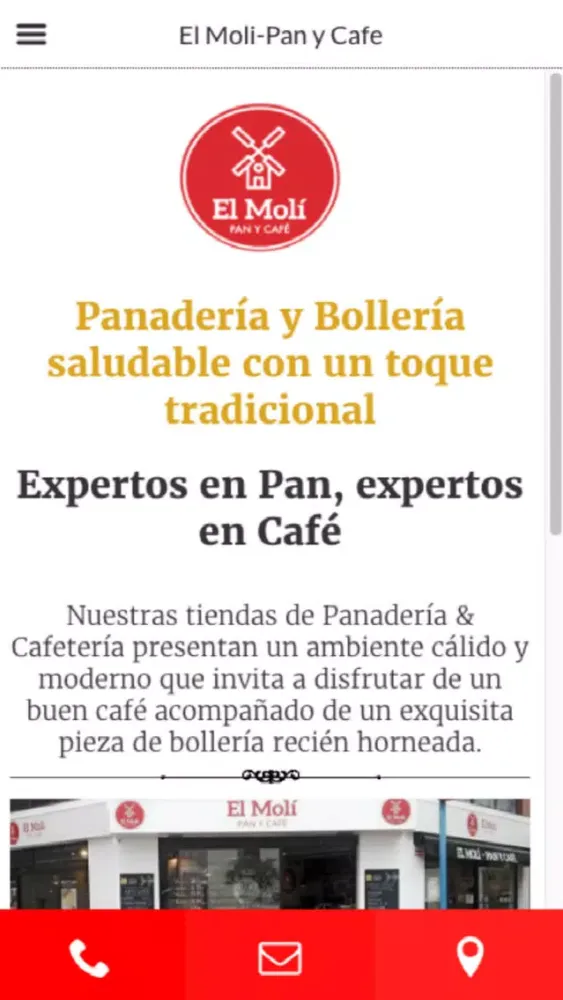 Captures d'écran de El Moli­ Pan y Cafe