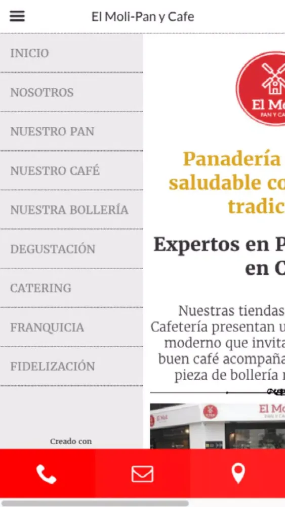 Captures d'écran de El Moli­ Pan y Cafe