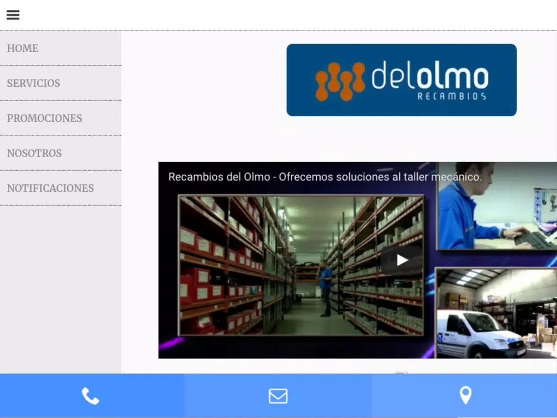 Recambios del Olmo App iPad  Screenshots