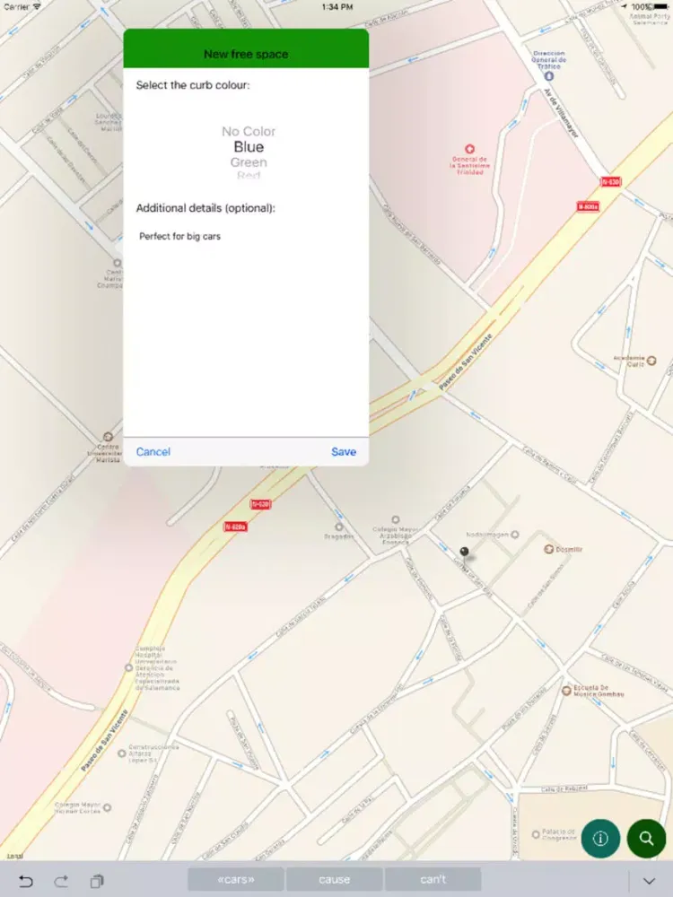 Captures d'écran de BuscarParking iPad 