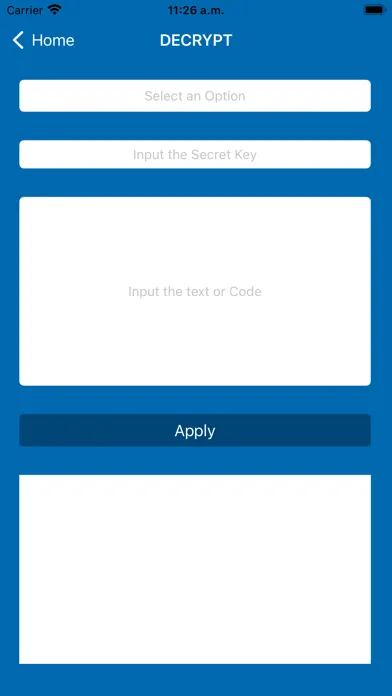 Zrzuty ekranu cryptoCode