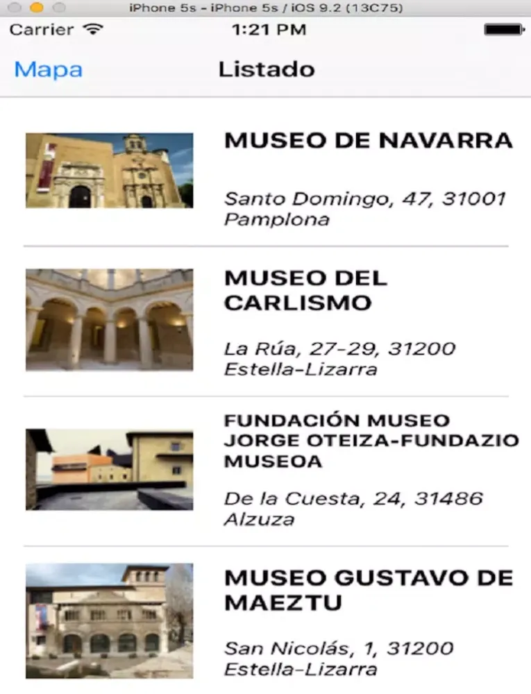 NavarraMuseums iPad  Screenshots