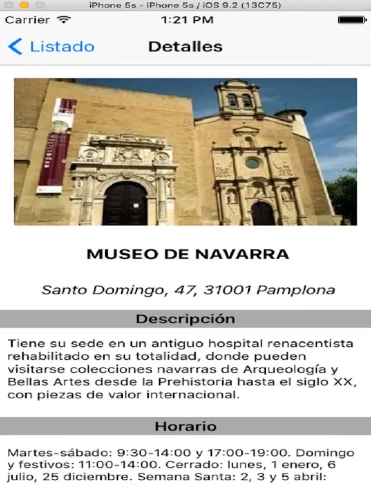 NavarraMuseums iPad  Screenshots