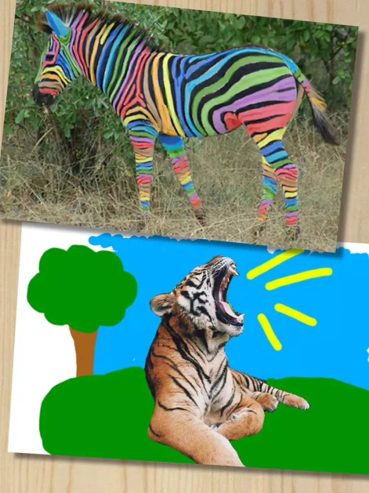 Paint drawings on photos - Premium iPad  Screenshots