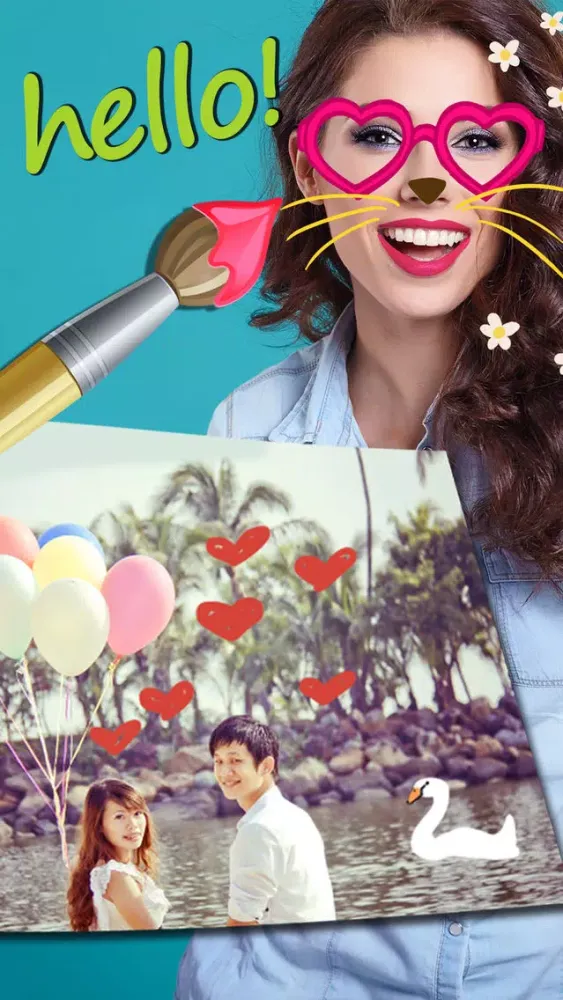 Paint drawings on photos - Premium Screenshots