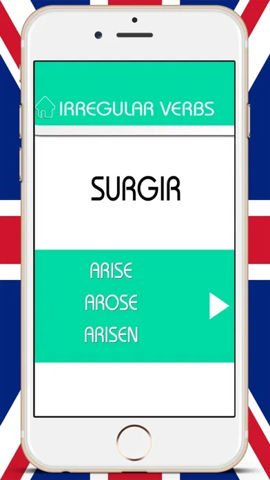 Capturas de tela do Irregular Verbs in English - Practice and study languages is easy