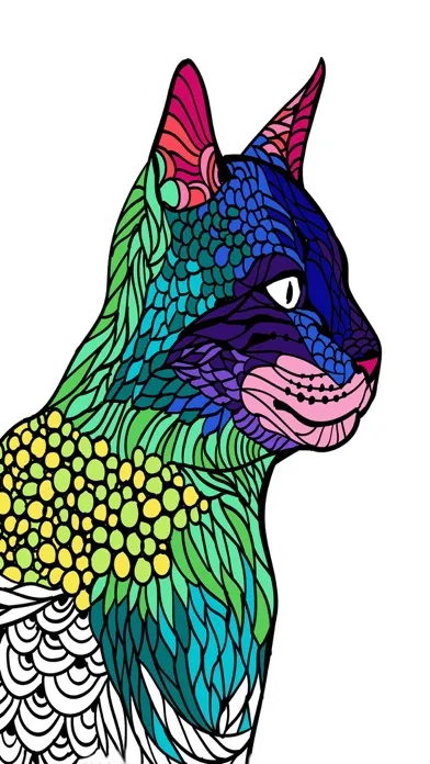 Cats & kittens - Mandalas coloring book for adults Screenshots
