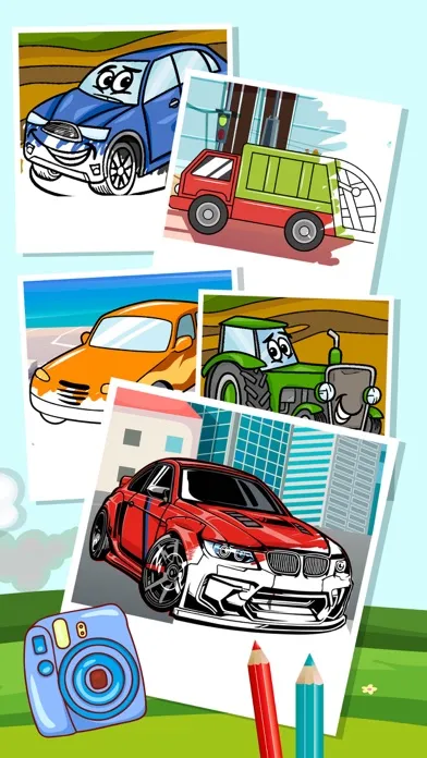 Magic Cars Coloring Pages Pack Screenshots