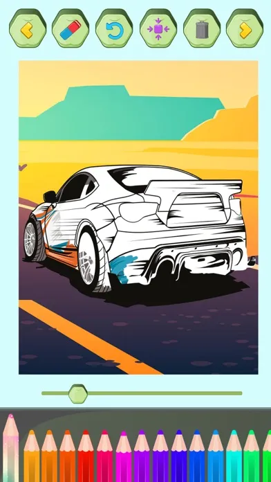 Magic Cars Coloring Pages Pack Screenshots