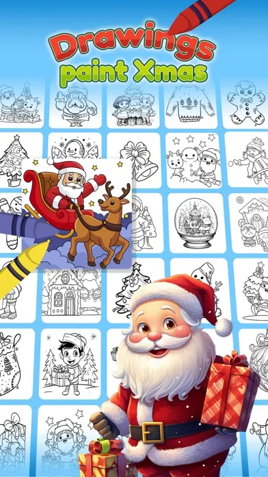 Скриншоты Christmas drawings to paint
