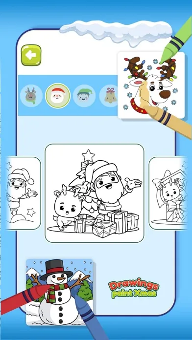 Скриншоты Christmas drawings to paint