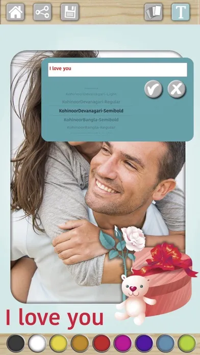 Скриншоты I love you – create cute love cards and messages