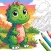 Dinosaurs Coloring Book pages